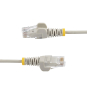 StarTech.com Cable de Red Ethernet CAT6 Delgado sin Enganches Gris de 5m - Cable RJ45 Snagless Slim 28AWG - Alambre de Cobre Puro - PoE 100W - con Ali