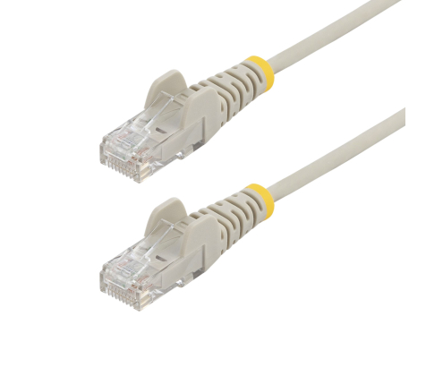 StarTech.com Cable de Red Ethernet CAT6 Delgado sin Enganches Gris de 5m - Cable RJ45 Snagless Slim 28AWG - Alambre de Cobre Puro - PoE 100W - con Ali