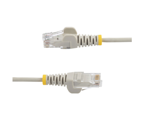 StarTech.com Cable de Red Ethernet CAT6 Delgado sin Enganches Gris de 5m - Cable RJ45 Snagless Slim 28AWG - Alambre de Cobre Puro - PoE 100W - con Ali