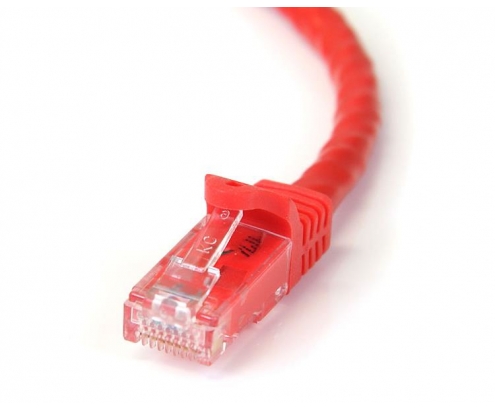 StarTech.com Cable de Red Ethernet Cat6 Sin Enganche de 5m Rojo - Cable Patch Snagless RJ45 UTP - N6PATC5MRD