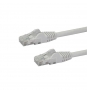 StarTech.com Cable de Red Ethernet Cat6 Snagless de 1m Blanco - Cable Patch RJ45 UTP - N6PATC1MWH