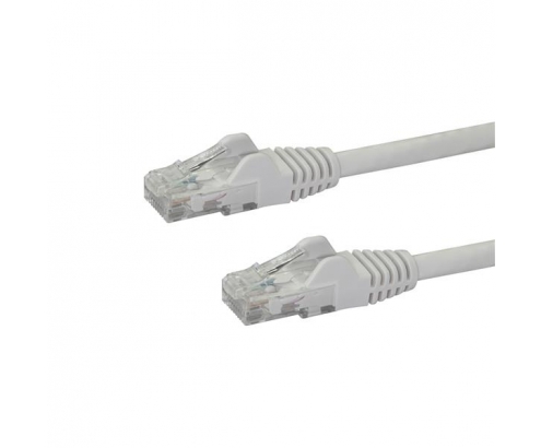 StarTech.com Cable de Red Ethernet Cat6 Snagless de 1m Blanco - Cable Patch RJ45 UTP - N6PATC1MWH