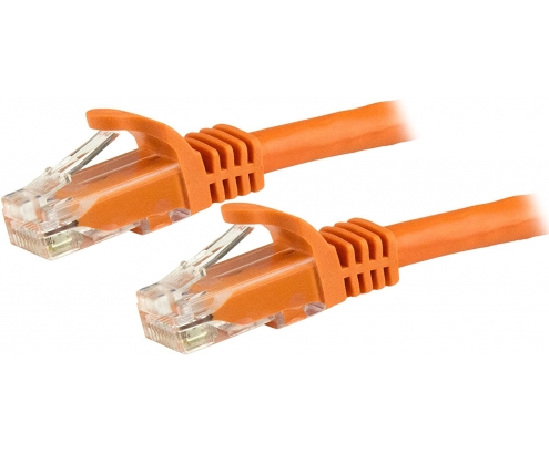 StarTech.com Cable de Red Ethernet Cat6 Snagless de 3m Naranja - Cable Patch RJ45 UTP - N6PATC3MOR