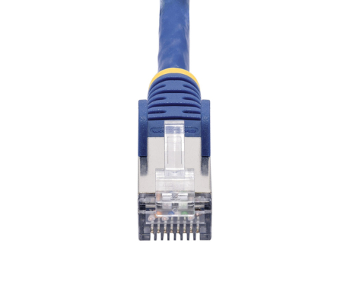 StarTech.com Cable de Red Ethernet CAT8 Azul de 1m - Snagless - sin Pestillo - 25G/40G - 2000MHz - PoE++ de 100W - 26AWG - S/FTP - Alivios de Tensión