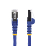 StarTech.com Cable de Red Ethernet CAT8 Azul de 2m - Snagless - sin Pestillo - 25G/40G - 2000MHz - PoE++ de 100W - 26AWG - S/FTP - Alivios de Tensión