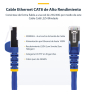 StarTech.com Cable de Red Ethernet CAT8 Azul de 2m - Snagless - sin Pestillo - 25G/40G - 2000MHz - PoE++ de 100W - 26AWG - S/FTP - Alivios de Tensión