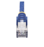 StarTech.com Cable de Red Ethernet CAT8 Azul de 3m - Snagless - sin Pestillo - 25G/40G - 2000MHz - PoE++ de 100W - 26AWG - S/FTP - Alivios de Tensión