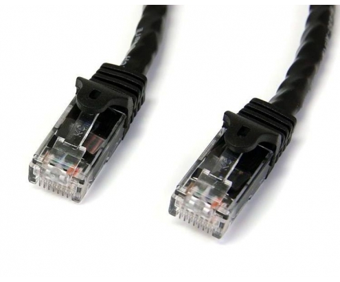 StarTech.com Cable de Red Ethernet RJ45 Snagless Sin Enganches UTP Cat 6 Gigabit - 15m Negro