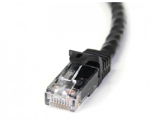 StarTech.com Cable de Red Ethernet RJ45 Snagless Sin Enganches UTP Cat 6 Gigabit - 15m Negro