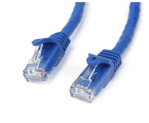 StarTech.com Cable de Red Ethernet Snagless Sin Enganches Cat 6 Cat6 Gigabit 0,5m - Azul - N6PATC50CMBL