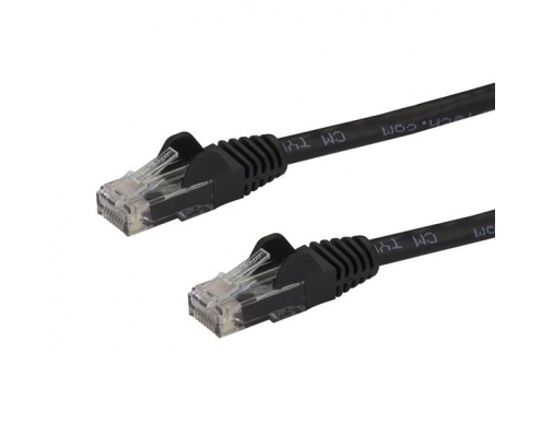 StarTech.com Cable de Red Ethernet Snagless Sin Enganches Cat 6 Cat6 Gigabit 1m - Negro - N6PATC1MBK