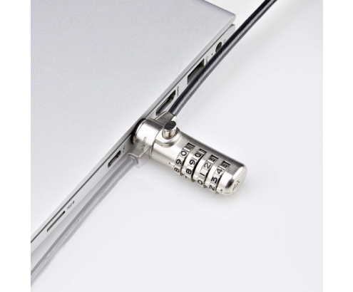 StarTech.com Cable de Seguridad Delgado de Portátil Compatible con K-Slot de 1,5m - Cable Antirrobo para Portátil con Candado de Combinación - Cabl