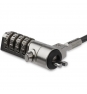StarTech.com Cable de seguridad para portatil con bisagra giratoria con candado de combinacion de 4 digitos negro plata LTLOCK4D