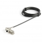 StarTech.com Cable de seguridad para portatil con candado con combinacion para ranura nano acero inoxidable negro LTLOCKNANO