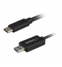 StarTech.com Cable de Transferencia de Datos para Mac y Windows USB 3.0 Tipo-A macho a USB-C macho negro