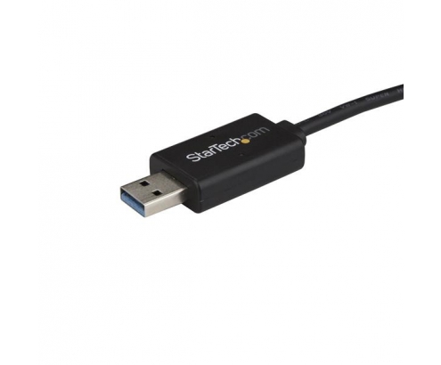 StarTech.com Cable de Transferencia de Datos para Mac y Windows USB 3.0 Tipo-A macho a USB-C macho negro