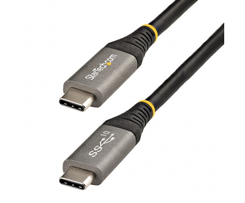 StarTech.com Cable de USB-C de 10Gbps 1 m Negro, Gris