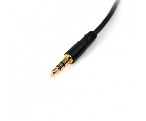 StarTech.com Cable Delgado de Audio Estéreo de 3,5mm - Macho a Macho - 3m Negro