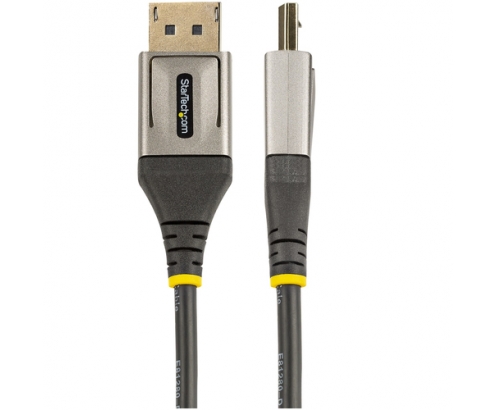 StarTech.com Cable DisplayPort 1.4 Certificado VESA - 8K de 60Hz HDR10 Ultra HD 4K de 120Hz, 4 m Gris, Negro
