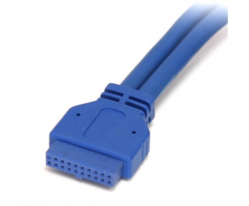 StarTech.com Cable Extensor 50cm 2 Puertos USB 3.0 para Montaje en Panel conexión a Placa Base - azul 