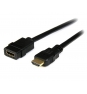 StarTech.com Cable Extensor HDMI Ultra HD 4k x 2k de 2m - Alargador Macho a Hembra - Negro