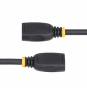 StarTech.com Cable HDMI 2.0 de Extensión Alargador de 18in (0,5m) - Cable HDMI de Alta Velocidad Ahorrador de Puertos - 4K 60Hz - Cable Extensor HDMI