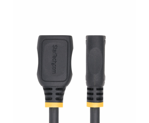 StarTech.com Cable HDMI 2.0 de Extensión Alargador de 18in (0,5m) - Cable HDMI de Alta Velocidad Ahorrador de Puertos - 4K 60Hz - Cable Extensor HDMI