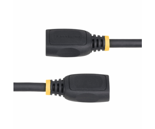StarTech.com Cable HDMI 2.0 de Extensión Alargador de 18in (0,5m) - Cable HDMI de Alta Velocidad Ahorrador de Puertos - 4K 60Hz - Cable Extensor HDMI