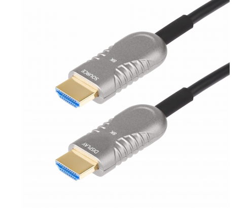 StarTech.com Cable HDMI 2.1 HÍbrido Activo Í“ptico AOC de 15,2m - CMP Plenum - Cable HDMI 2.0/2.1 de Ultra Alta Velocidad 8K de Fibra Í“ptica - 48Gbp