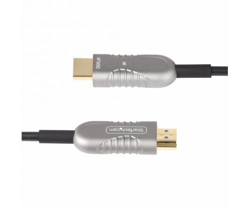 StarTech.com Cable HDMI 2.1 HÍbrido Activo Í“ptico AOC de 15,2m - CMP Plenum - Cable HDMI 2.0/2.1 de Ultra Alta Velocidad 8K de Fibra Í“ptica - 48Gbp