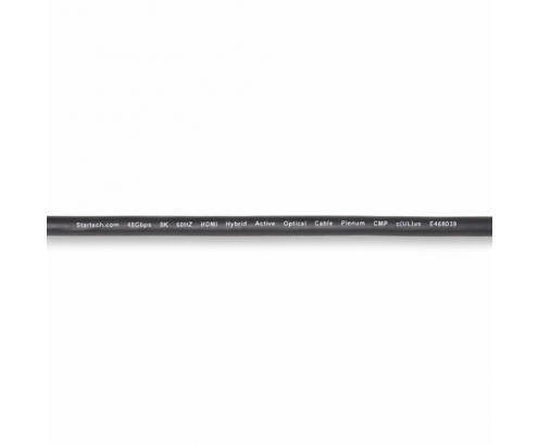 StarTech.com Cable HDMI 2.1 HÍbrido Activo Í“ptico AOC de 15,2m - CMP Plenum - Cable HDMI 2.0/2.1 de Ultra Alta Velocidad 8K de Fibra Í“ptica - 48Gbp
