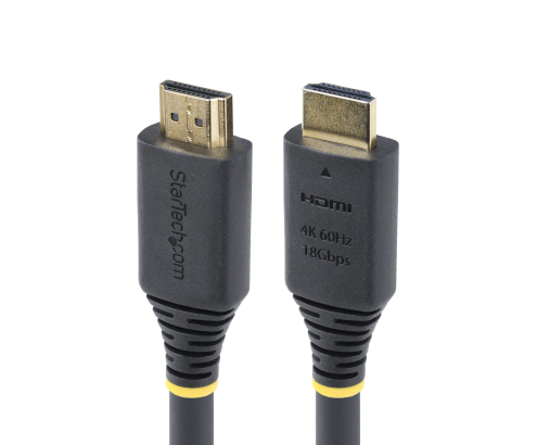 StarTech.com Cable HDMI Certificado Premium de Alta Velocidad de 5m - 4K 60Hz/1440p 144Hz - HDR10/HDCP 2.2/ARC - 18Gbps - UHD - Cable HDMI 2.0 - Recub