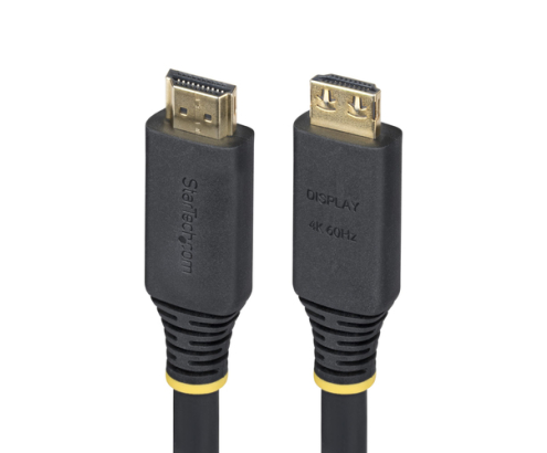 StarTech.com Cable HDMI de Alta Velocidad Activo de 15m - Conectores de Agarre - UHD 4K60Hz/1440p 144Hz - 18Gbps - HDR10/HDCP 2.2/ARC - Cable HDMI par