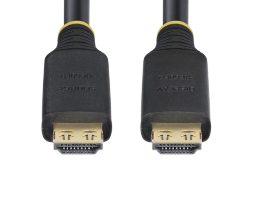 StarTech.com Cable HDMI de Alta Velocidad Activo de 15m - Conectores de Agarre - UHD 4K60Hz/1440p 144Hz - 18Gbps - HDR10/HDCP 2.2/ARC - Cable HDMI par