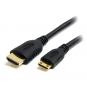 StarTech.com Cable HDMI de alta velocidad con Ethernet 50cm - HDMI a Mini HDMI - Macho a Macho - Negro