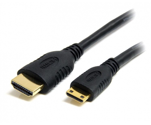 StarTech.com Cable HDMI de alta velocidad con Ethernet 50cm - HDMI a Mini HDMI - Macho a Macho - Negro
