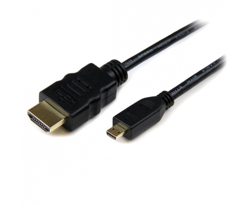 StarTech.com Cable HDMI de alta velocidad con Ethernet a Micro HDMI - Macho a Macho - 0.5m Negro