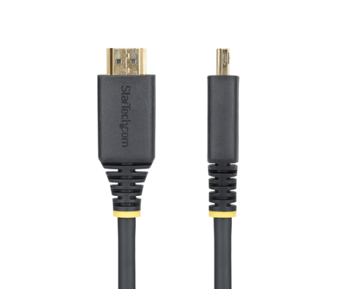 StarTech.com Cable HDMI de Alta Velocidad de 2,4m - Conectores de Agarre - 4K60Hz/1440p 144Hz - HDR10/HDCP 2.2/ARC - 18Gbps - Cable HDMI 2.0 - Cable U