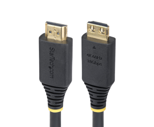 StarTech.com Cable HDMI de Alta Velocidad de 3m - Conectores de Agarre - 4K60Hz/1440p 144Hz - HDR10/HDCP 2.2/ARC - UHD - 18Gbps - Cable HDMI para Moni