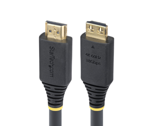 StarTech.com Cable HDMI de Alta Velocidad de 6,1m con Conectores con Agarre - 4K 60Hz/1440p 144Hz - HDR10/HDCP 2.2/ARC - 18Gbps - Cable HDMI - Recubri