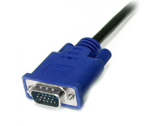 StarTech.com Cable KVM de 1.8m Ultra Delgado Todo en Uno VGA PS/2 PS2 HD15 - 6ft Pies 3 en 1