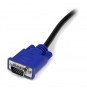 StarTech.com Cable KVM de 1.8m Ultra Delgado Todo en Uno VGA USB HD15 - 6t Pies 2 en 1 - Negro