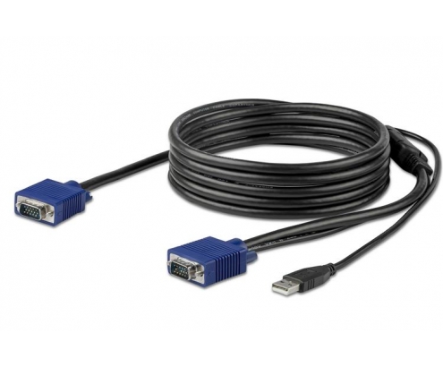 StarTech.com Cable KVM USB de 3 m para Consola de Montaje en Armario Rack