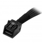 StarTech.com Cable Mini SAS Interno a SATA de 1m - Cable SFF-8643 a 4x SATA - Negro Plata