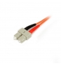 StarTech.com Cable Patch de Fibra Duplex Multimodo 50/125 1m LC - SC