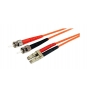 StarTech.com Cable Patch de Fibra Duplex Multimodo 62,5/125 1m LC - ST Naranja 