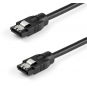 StarTech.com Cable redondeado sata 7 pin macho a macho 0.6m negro SATRD60CM