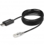 StarTech.com Cable Rollover para Consola Cisco - USB a RJ45 - 1.8m Negro