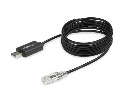 StarTech.com Cable Rollover para Consola Cisco - USB a RJ45 - 1.8m Negro