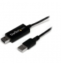 StarTech.com Cable Switch Conmutador KM USB de 2 Puertos con Transferencia de Datos Archivos para Mac o PC